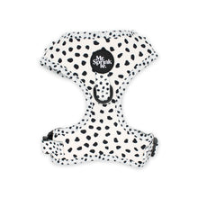 Load image into Gallery viewer, Polka Pup Adjustable Harness - Black / White
