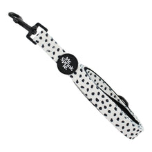 Load image into Gallery viewer, Polka Pup Leash - Black / White
